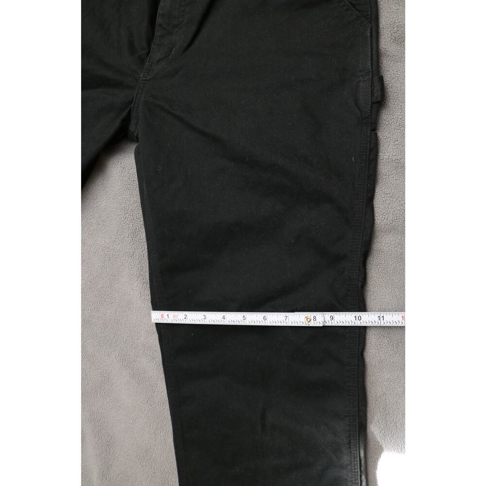CARHARTT Pants Mens 36x29 Black Washed Loose Original Fit Workwear - Picture 4 of 13